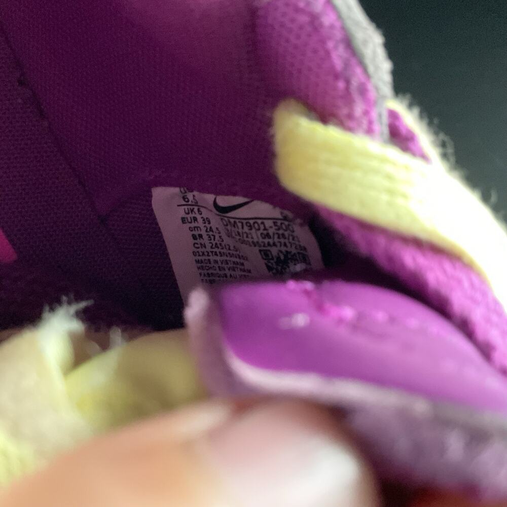 Men’s 6.5 Women’s 8 Nike Blazer Low Sacai Kaws Purple Dusk Casual Sneakers Shoes - Picture 9 of 9